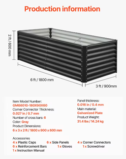 DEXALT Backyard Harvest™ Raised Garden Bed – Grow Fresh Vegetables At Home