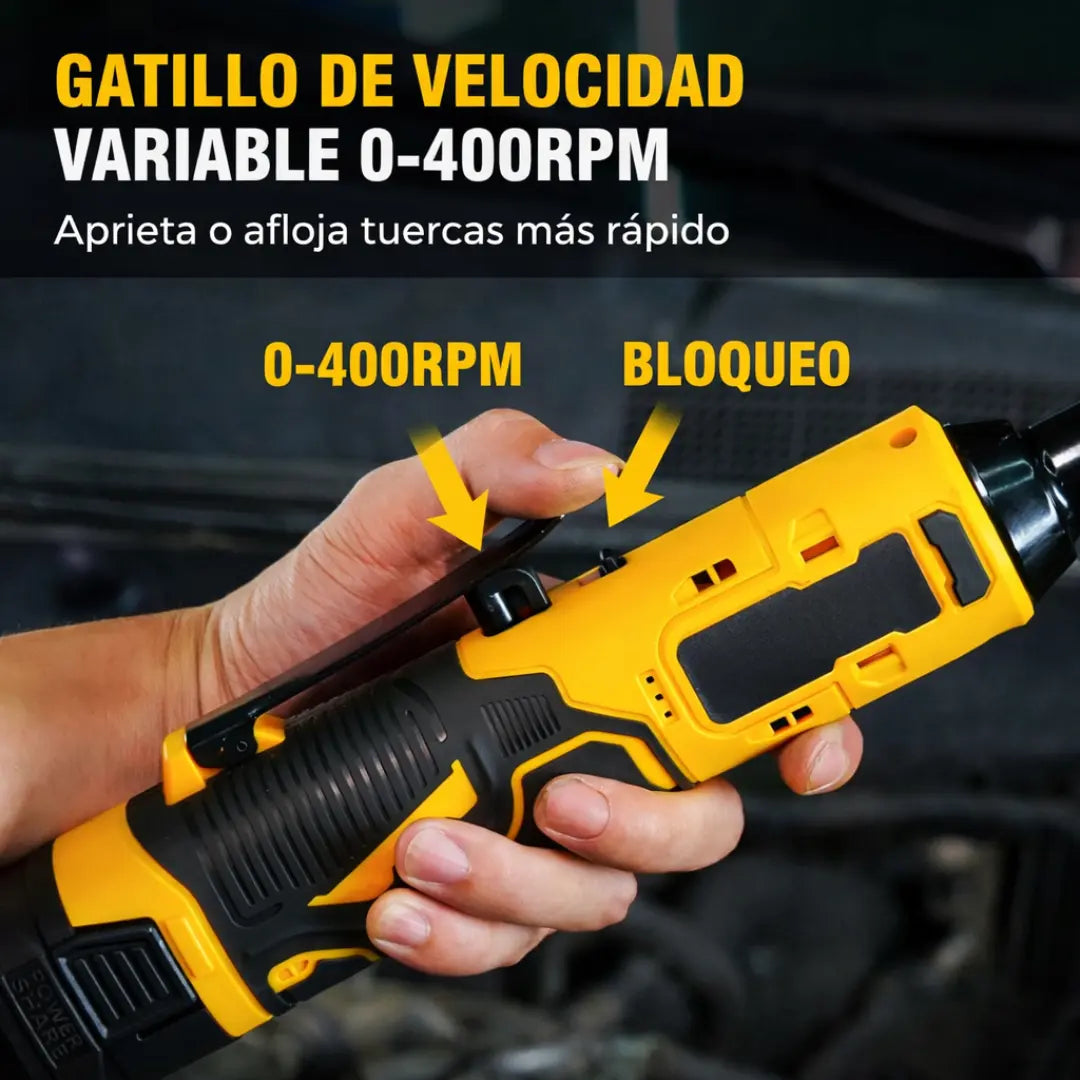 Dexalt TorquePro – Llave de Carraca Eléctrica Inalámbrica 16.8V, 45Nm de Potencia, 400RPM, Kit Completo con Baterías, Cargador y Vasos