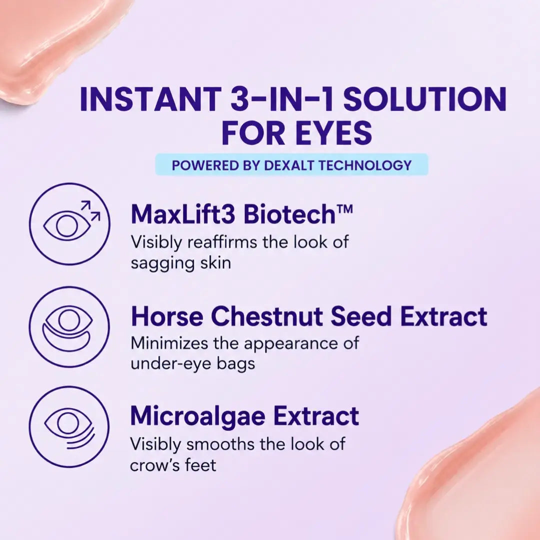 Dexalt Instant Lift Eye Gel – Anti-Puffiness, Dark Circles & Wrinkles