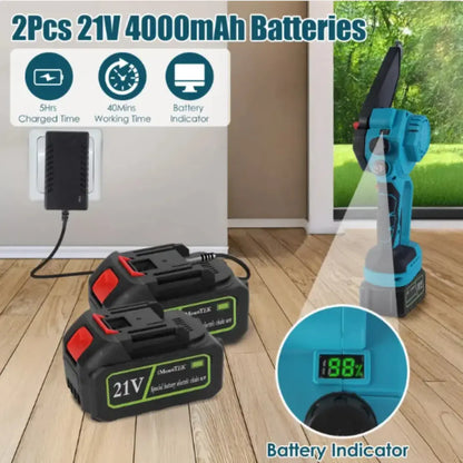 Dexalt R5 2-in-1 Cordless Pole Saw & Chainsaw (8") — Free Battery & Charger Included