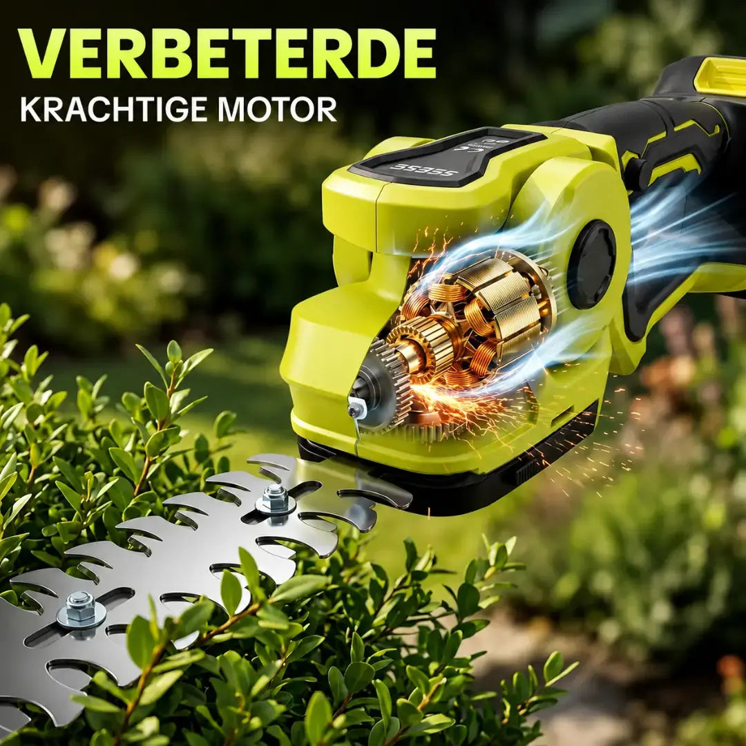 Dexalt R6 2-in-1 Draadloze Grasschaar & Heggenschaar, 21V Elektrische Handgrastrimmer & Struikschaar