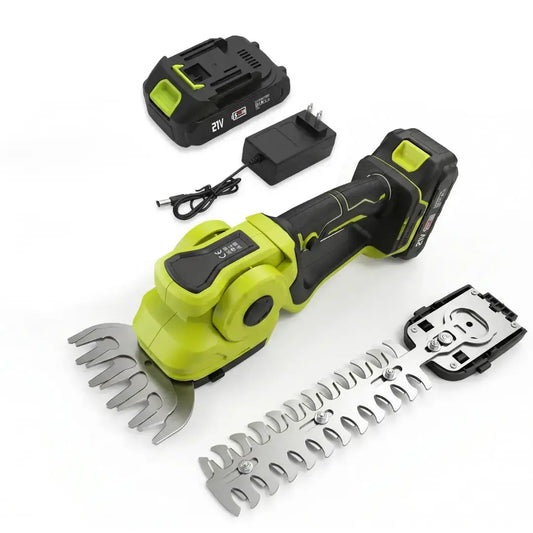 Dexalt R6 2-in-1 Draadloze Grasschaar & Heggenschaar, 21V Elektrische Handgrastrimmer & Struikschaar