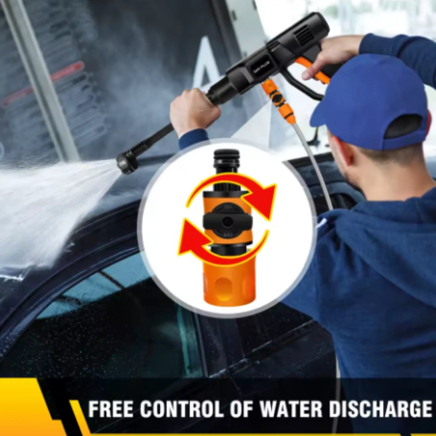 DEXALT R48 Cordless Pressure Washer with 4.0Ah Battery, Brushless Motor & 6-in-1 Nozzle