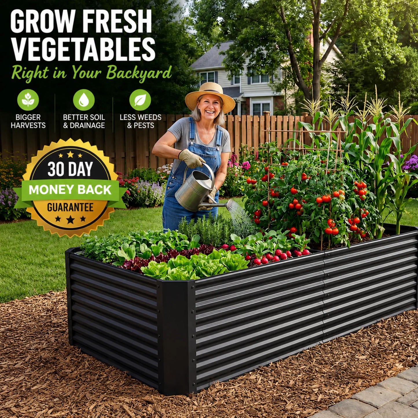 DEXALT Backyard Harvest™ Raised Garden Bed – Grow Fresh Vegetables At Home