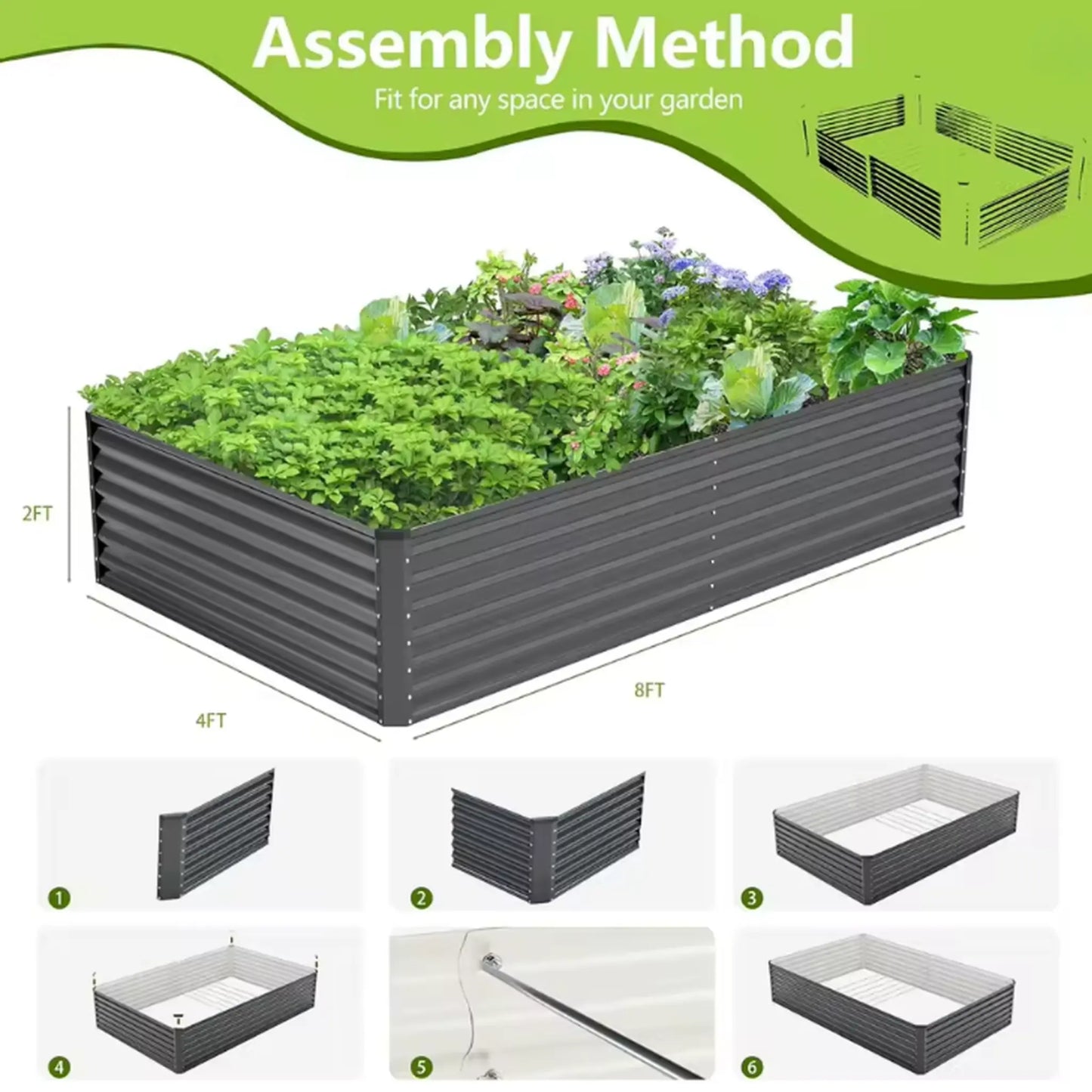 DEXALT Backyard Harvest™ Raised Garden Bed – Grow Fresh Vegetables At Home