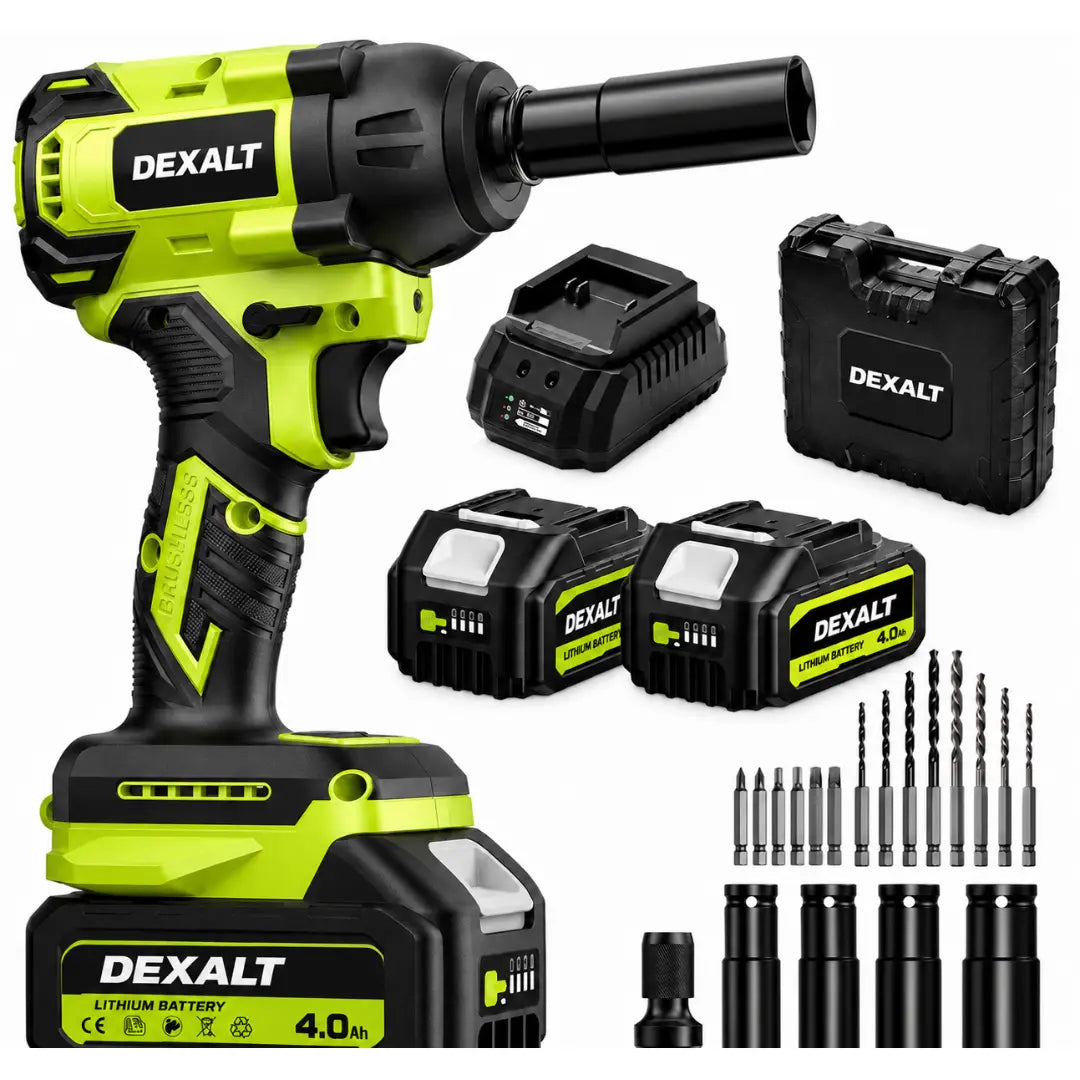 Dexalt RT550B 3-in-1 Impact Wrench & Cordless Drill & Screwdriver Brushless  High Torque Impact Gun Car Power Tools