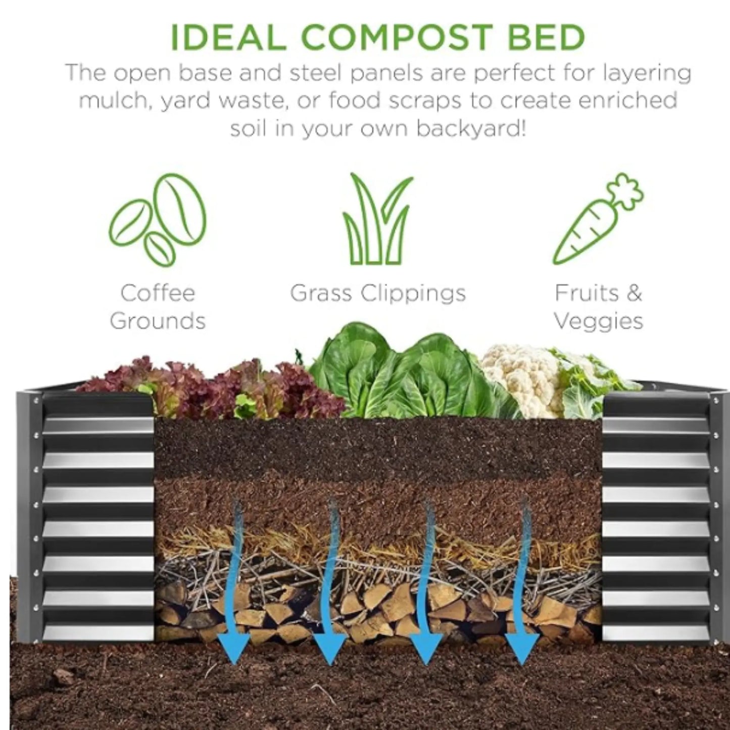 DEXALT Backyard Harvest™ Raised Garden Bed – Grow Fresh Vegetables At Home