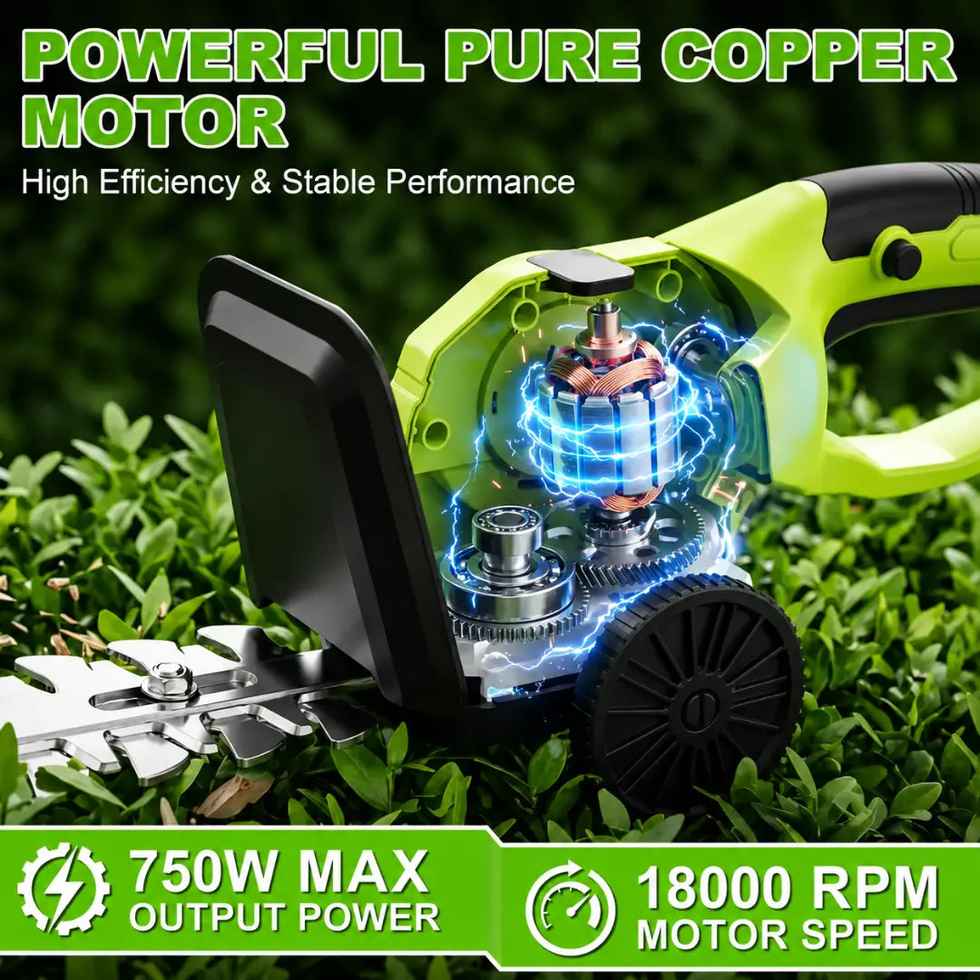 Dexalt R6 2-in-1 Cordless Grass Shears & Hedge Trimmer, 21V Electric Handheld Lawn Edger & Shrubbery Shear